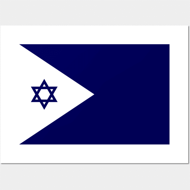 Flag of the Israeli Navy Wall Art by EphemeraKiosk